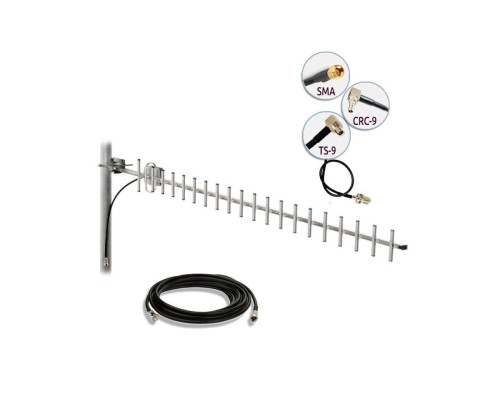 3G Антенна GSM направленная Энергия 17дБ + кабель 20м + переходник