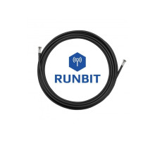 Коаксіальний кабель RunBit 3D-FB для 3G 4G антен з низьким загасанням сигналу (преміум аналог RG58), 15м