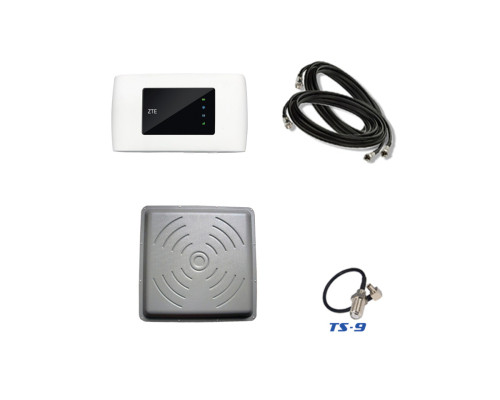 4G комплект для села WiFi роутер ZTE MF920U с антенной Rnet 2x24 дБ и кабелем