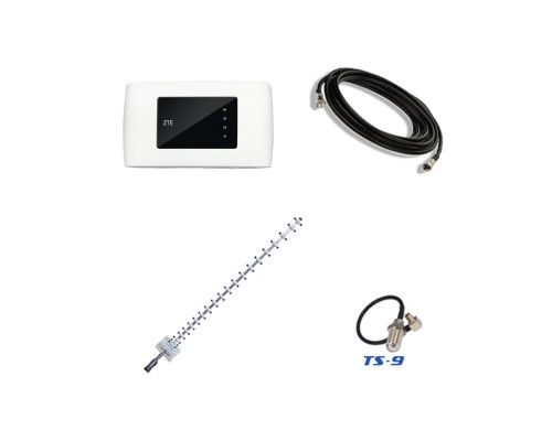 4G комплект для села WiFi роутер ZTE MF920U с антенной Стрела 21 Дб и кабелем