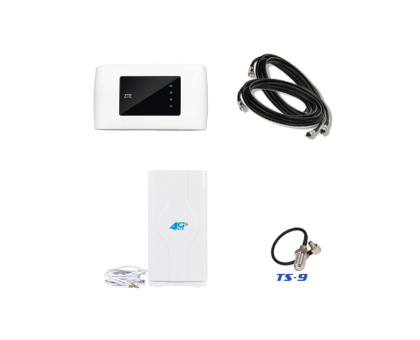 4G комплект для села WiFi роутер ZTE MF920U с комнатной антенной MIMO 8.8Дб