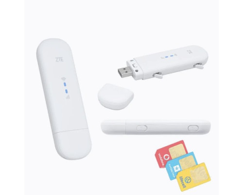 4G/3G модем Wi-Fi роутер ZTE MF79U с адаптером и MIMO разъемами под антенну (Киевстар, Vodafone, Lifecell)