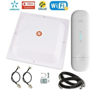 Комплект WiFi 3G/4G мобільний інтернет модем з Wifi ZTE MF79U + антена MIMO Rnet 2x16 дБ + кабель + перехідники