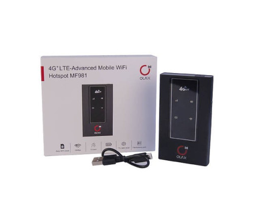 Універсальний 4G модем/роутер USB WI-FI 3G/4G LTE Olax MF 981 + 1 антена 4G(LTE) 4 db