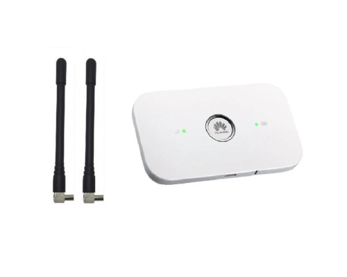 4G WiFi роутер Huawei E5573 + 2 терминальные антенны 3dBi