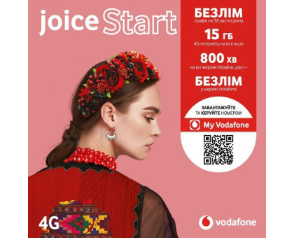 Стартовый пакет Vodafone Joice Start (первый месяц оплачен)