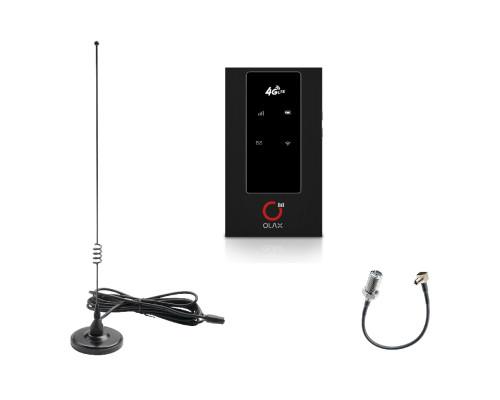 Комплект в автомобиль 4G WiFi роутер Olax MF981 + автомобильная антенна 9 дБ