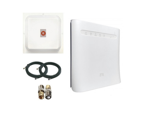 Комплект 4G WiFi роутер ZTE MF286 с кабелем для Powerbank+ антенна MIMO 2х17 Дб