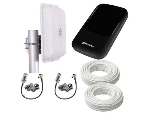 Комплект 4G WiFi роутер Satell F3000 + антенна MIMO 2x17 Дб