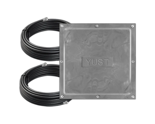 Антенный комплект 3G/4G MIMO YUST 2x17ДБ + 2 по 10 м кабель  + 2 переходника