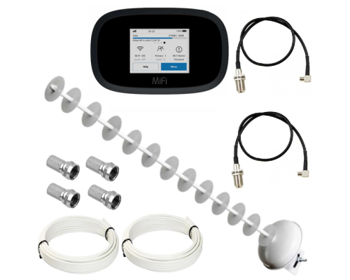 Комплект 4G WiFi роутер Novatel MiFi 8800L + 4G антенна MIMO 2x20 дБ