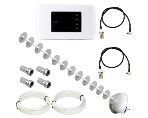 Комплект 4G WiFi роутер ZTE MF920U + 4G антенна MIMO 2x20 дБ