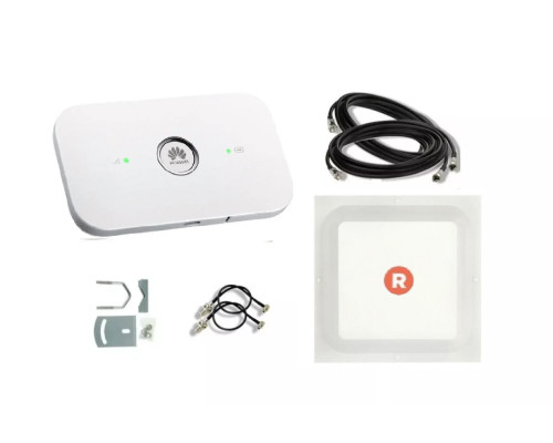 Комплект 4G WiFi роутер Huawei E5573 + антенна MIMO RNet 2x17 Дб