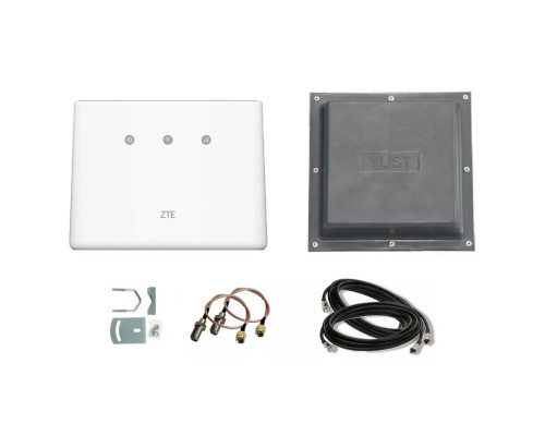 4G комплект WiFi роутер ZTE MF293N + антенна MIMO YUST 2x15 Дб