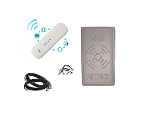 Комплект 4G WiFi USB модем ZTE MF79u + 4G антенна MIMO Планшет 2х17 Дб