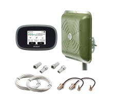  4G Комплект для военных роутер Novatel MiFi 8800L с антенной ENERGY MIMO 2x15 дБ (1700–2700 МГц) c кабелем и переходниками