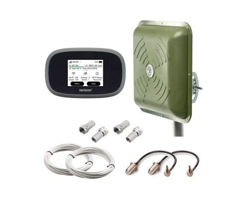  4G Комплект для военных роутер Novatel MiFi 8800L с антенной ENERGY MIMO c кабелем и переходниками