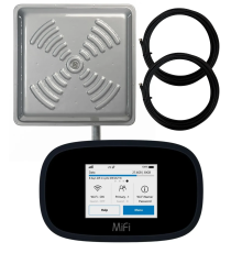  4G Комплект для военных роутер Novatel MiFi 8800L с антенной ENERGY MIMO 2x24 дБ 1700 – 2700 МГц c кабелем 2 по 10 м и переходниками TS9