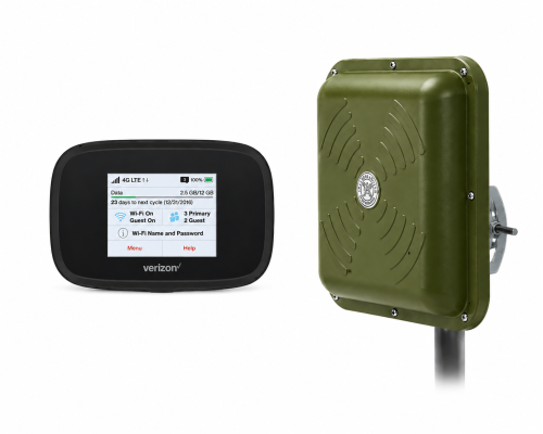  4G Комплект для военных роутер Novatel MiFi 7730L с антенной ENERGY MIMO 2x15 дБ
