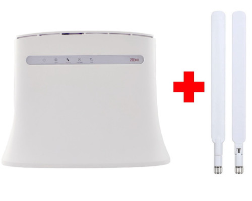 Роутер 4G/3G + Wi-Fi роутер ZTE MF283U с внешними антеннами