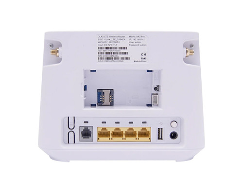 Стационарный 4G роутер OLAX AX5 PRO white с выходом под антенну