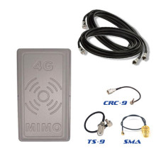 Антенный комплект 4G LTE Планшет 2х17 Дб R-Net MIMO 900-2700 МГц  с кабелем и переходниками