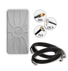 Антенный комплект 4G LTE Spider 2х16 Дб MIMO 900-2700 МГц  с кабелем и переходниками