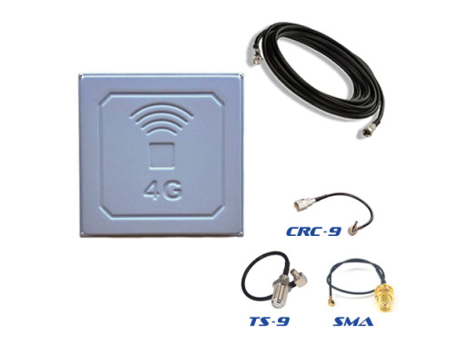 Комлект 4G антена Rnet Квадрат 17дБ з кабелем і перехідником