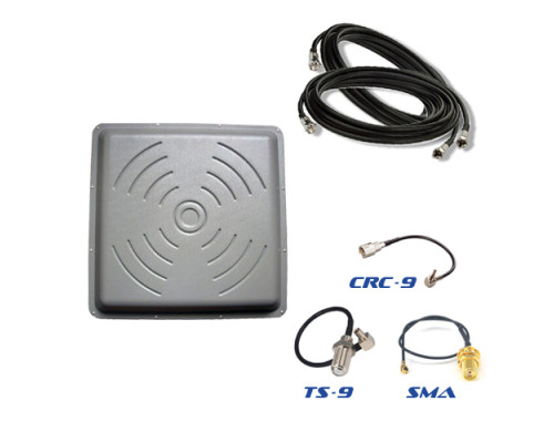 Комплект антена панельна 4G MIMO 2х24 Дб + кабель + перехідники (максимальне посилення)