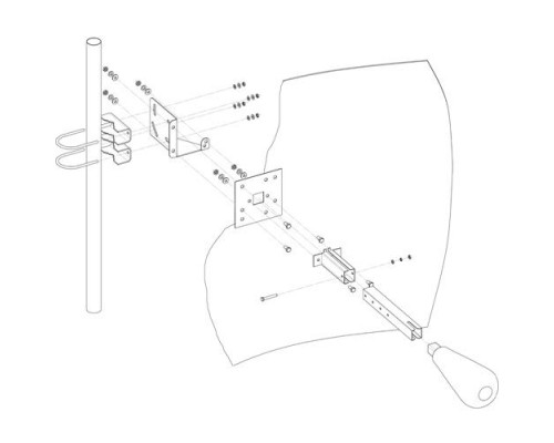 Kroks KNA24 24Дб 1700-2700МГц 4G антена параболічна