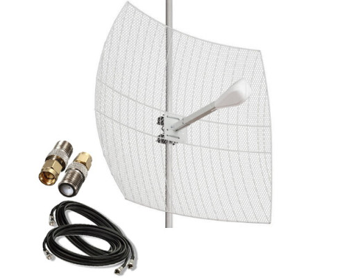 Комплект антена для інтернету Kroks KNA24 24Дб з кабелем