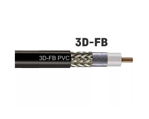 Коаксіальний кабель 3D-FB 50 Ом для 4G інтернету (Преміум)