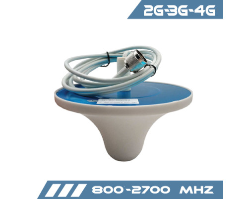 Комплект GSM репитер усиления сигнала связи и интернета с усиливающей антенной 11 Дб "Все частоты"  (900/1800/2100/2600 МГц)