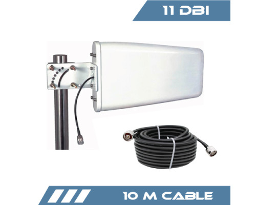 Комплект усиления сигнала "Всегда на связи" с антенной 11 Дб