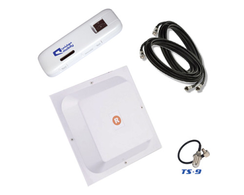 Комплект 4G WiFi USB роутер Huawei E8278 + 4G антенна 2x17 дБ + кабель + переходник