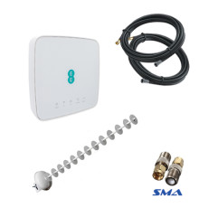 4G комплект для села WiFi роутер Alcatel HH40V c антенной Rnet 2x20 дБ