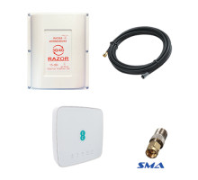 4G комплект для села WiFi роутер Alcatel HH70VB c антенной Razor 15 дБ и кабелем