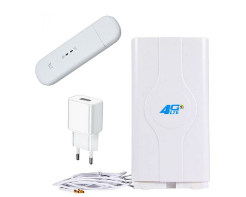 ZTE MF79u модем 4G с блоком питания и комнатной MIMO антенной