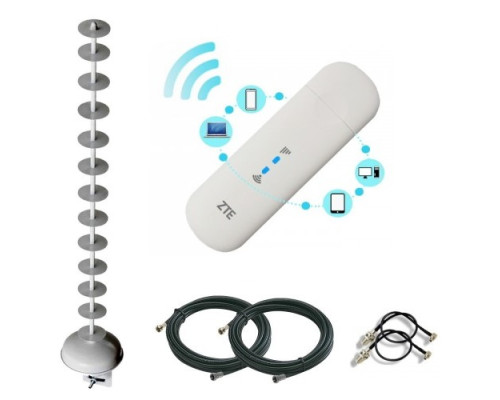 Комплект 4G WiFi USB роутер ZTE MF79u 4G антенна 2x20 дБ