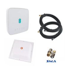 4G комплект для села WiFi роутер Alcatel HH40V c антенной Rnet 2x17 дБ