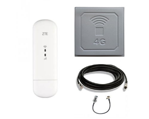 Комплект 4G WiFi USB роутер ZTE MF79u + 4G антена 17 дБ (900-2700 МГц)