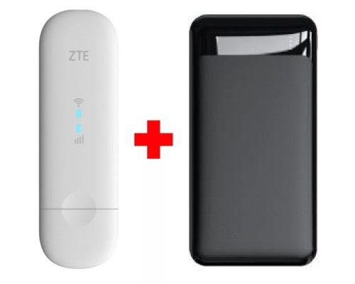 4G модем с WIFI ZTE MF79U + Powerbank 10000 мАч