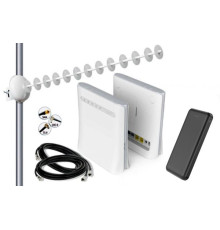Комплект 4G WiFi роутер ZTE MF286 + антенна MIMO 2х20 Дб + Powerbank 20000 мАч