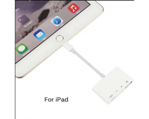 Перехідник для iPhone USB і SD/TF Card Reader адаптер для iPad на флешку і SD TF картрідер кабель з роз'ємом зарядки