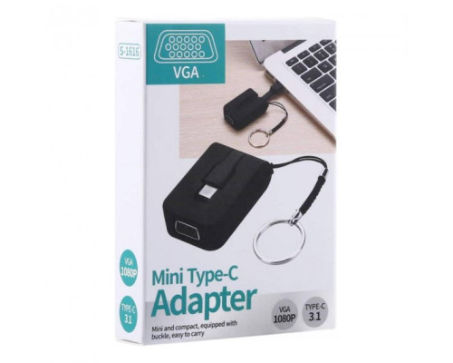 Переходник для Type-C на VGA адаптер Type-C to VGA для телевизора кабель для проектора PAVLYSH (PA-24)