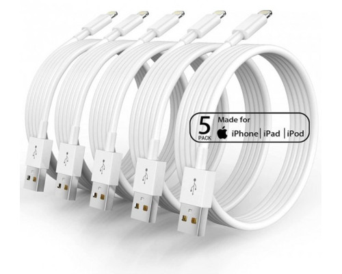 Кабель для зарядки iPhone 6 шт комплект зарядки Apple Lightning to USB 1м зарядний кабель для Apple айфон PAVLYSH PC-06