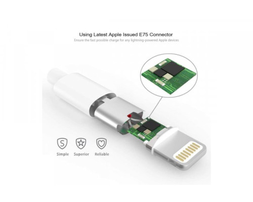 Кабель для iPhone Apple Lightning to USB кабель зарядки для iPad, iPhone, iPod IOS 1m PAVLYSH (PC-55)