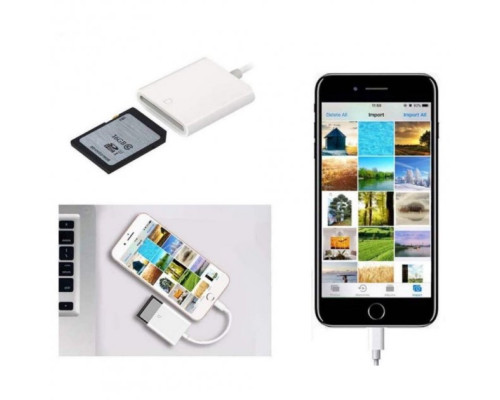 Перехідник для iPhone на SD Card Reader адаптер для iPad на картрідер SD Card