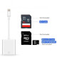 Перехідник для iPhone на SD Card Reader адаптер для iPad на картрідер SD Card