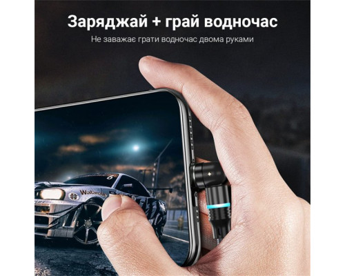 Магнитный кабель для быстрой зарядки всех смартфонов и планшетов USB-кабель 3в1 Micro USB Type C USB C 3A Быстрая зарядка Вращение на 360° 1м Pavlysh XC-17